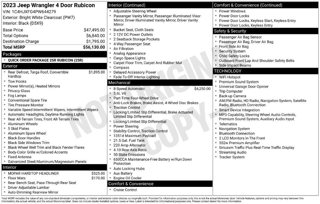 2023 Jeep Wrangler Rubicon