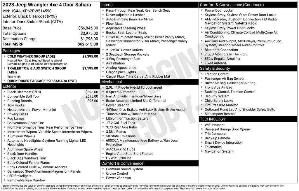 2023 Jeep Wrangler Sahara 4xe