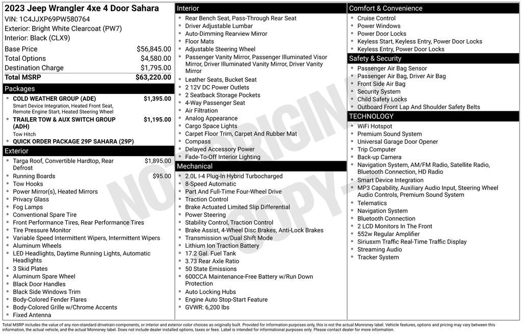 2023 Jeep Wrangler 4xe Sahara