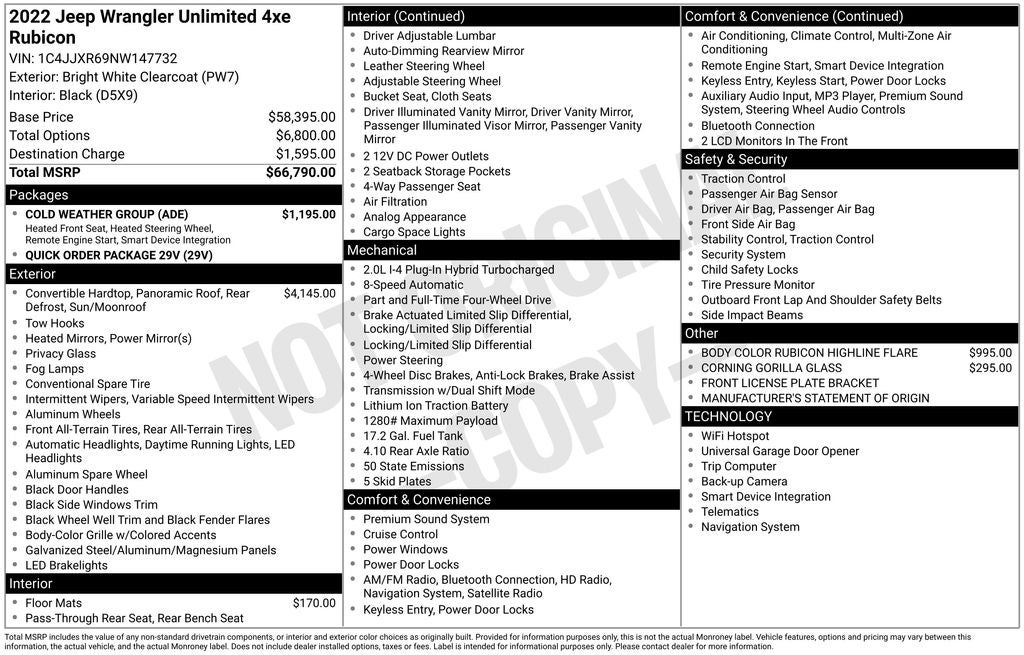 2022 Jeep Wrangler 4xe Unlimited Rubicon 4xe