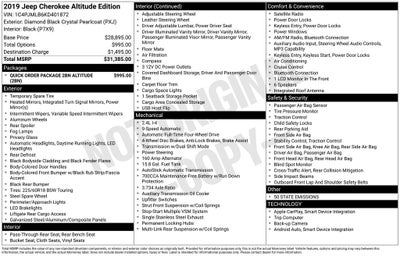 2019 Jeep Cherokee Altitude