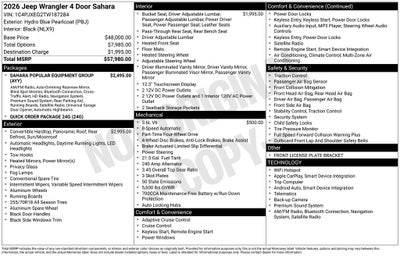 2026 Jeep Wrangler Sahara