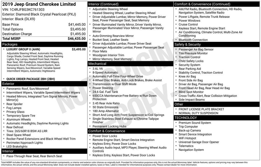 2019 Jeep Grand Cherokee Limited