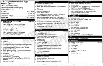 2019 Jeep Grand Cherokee High Altitude