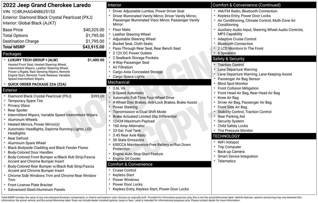 2022 Jeep Grand Cherokee Laredo