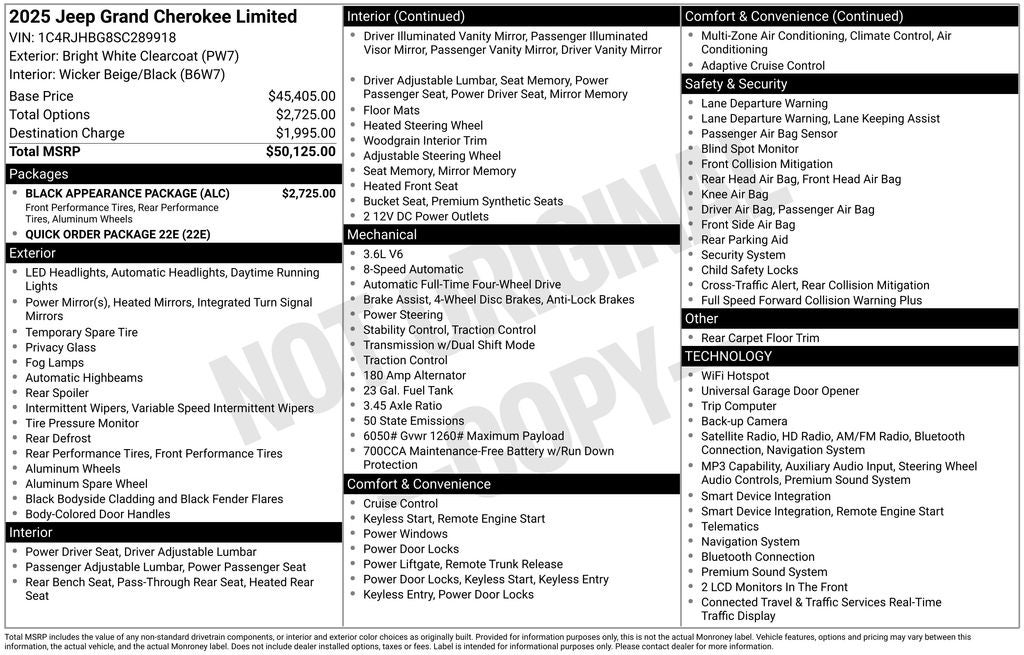 2025 Jeep Grand Cherokee Limited