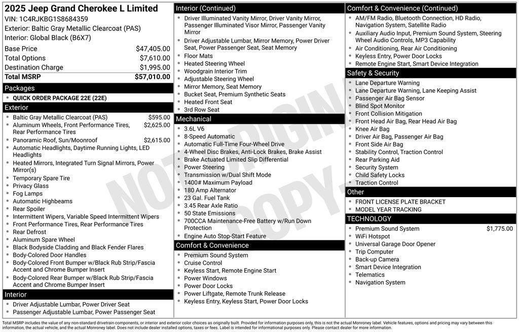 2025 Jeep Grand Cherokee L Limited