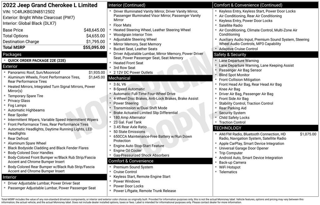 2022 Jeep Grand Cherokee L Limited