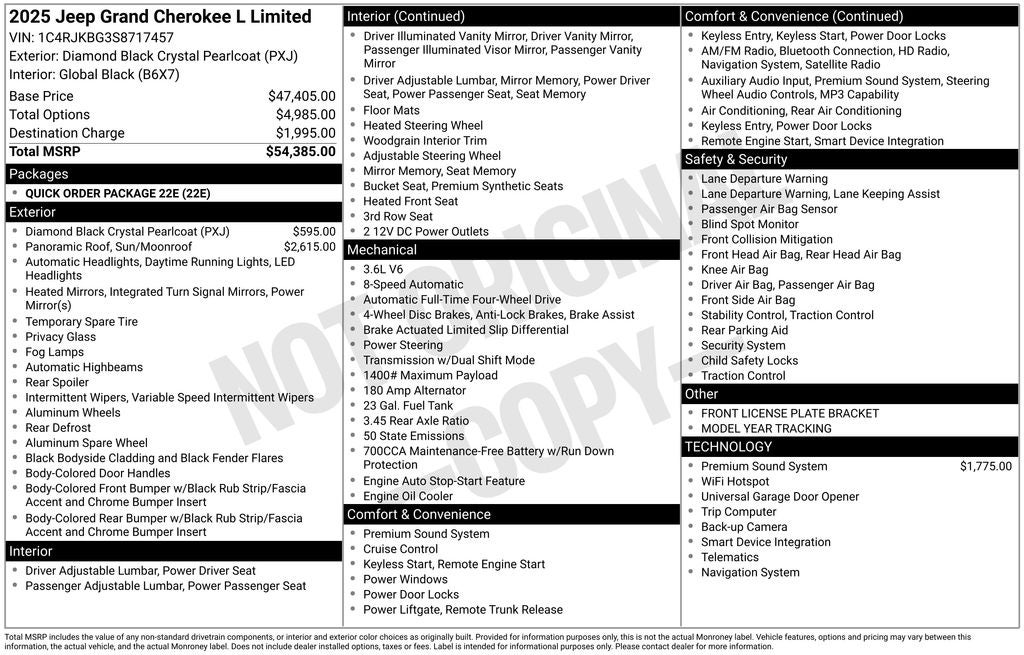 2025 Jeep Grand Cherokee L Limited