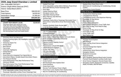 2026 Jeep Grand Cherokee L Limited
