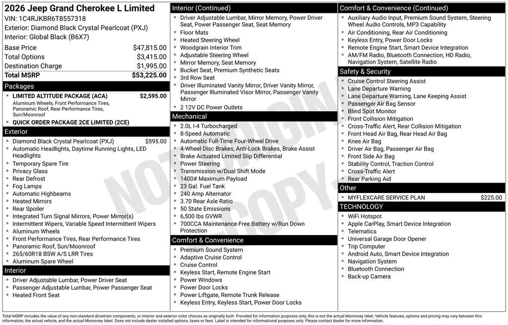 2026 Jeep Grand Cherokee L Limited