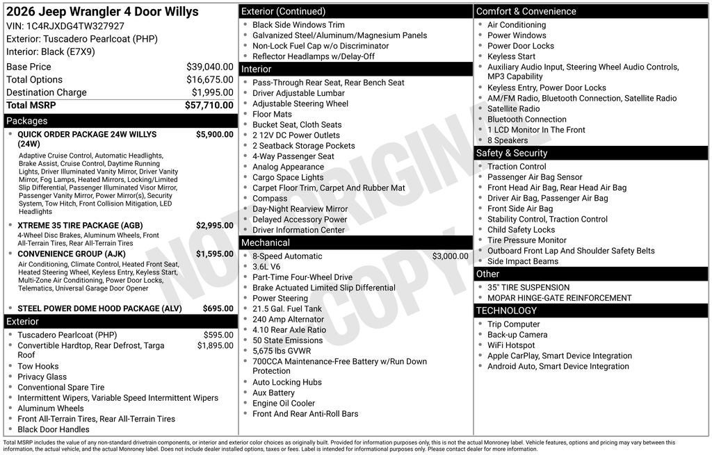 2026 Jeep Wrangler Willys