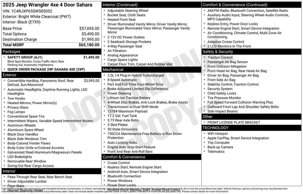 2025 Jeep Wrangler Sahara 4xe