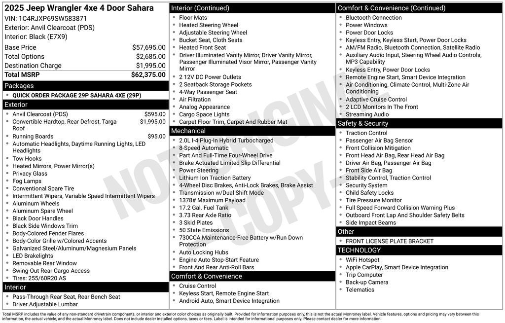 2025 Jeep Wrangler Sahara 4xe
