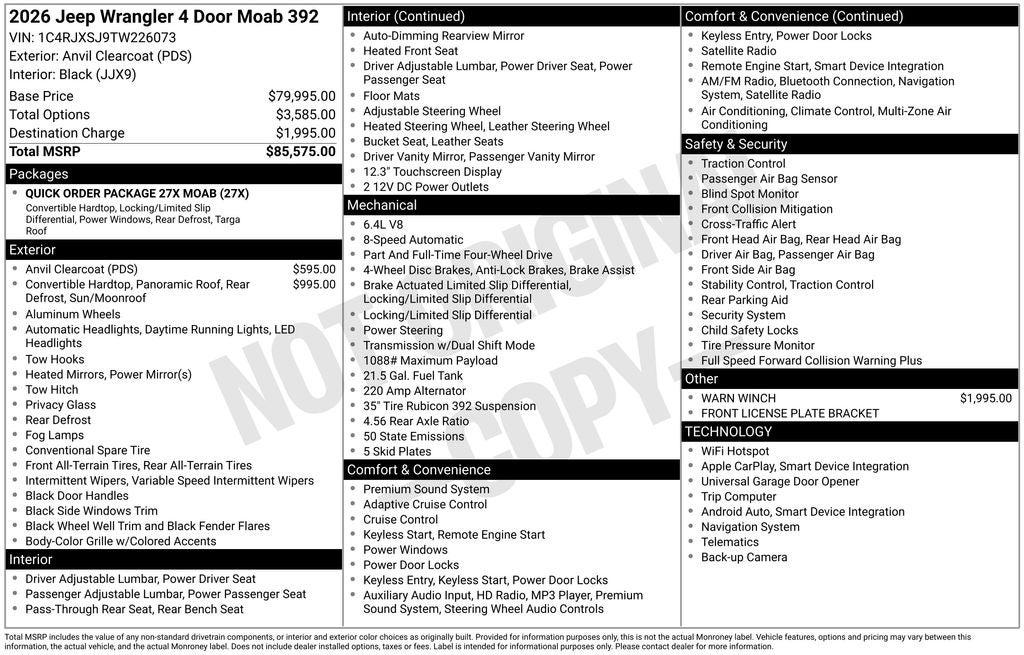 2026 Jeep Wrangler 392