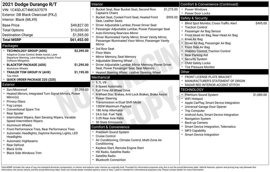 2021 Dodge Durango R/T