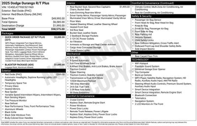 2025 Dodge Durango R/T Plus