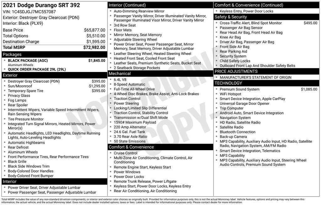 2021 Dodge Durango SRT 392