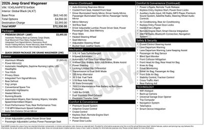 2026 Jeep Grand Wagoneer 4x4