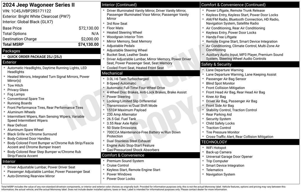 2024 Jeep Wagoneer Series II