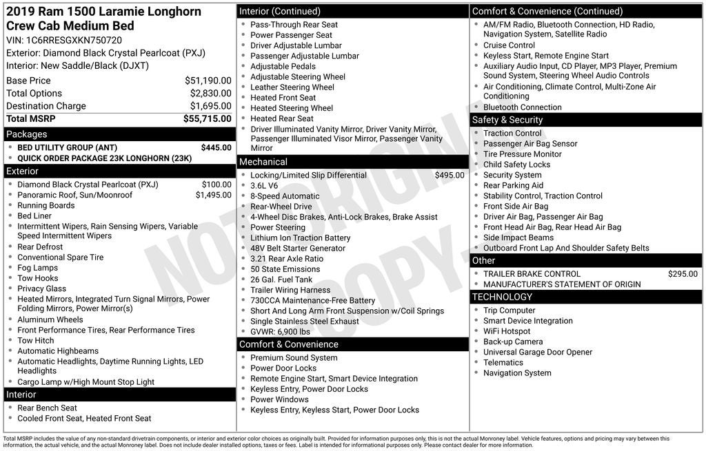 2019 RAM 1500 Limited