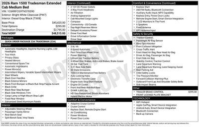 2026 RAM 1500 Tradesman