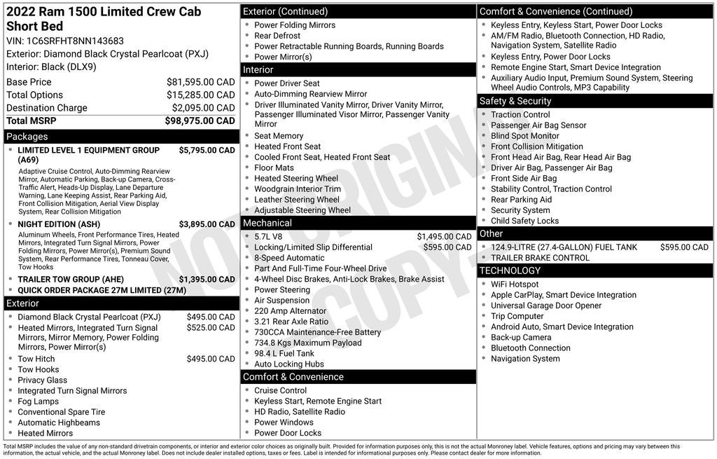 2022 RAM 1500 Limited