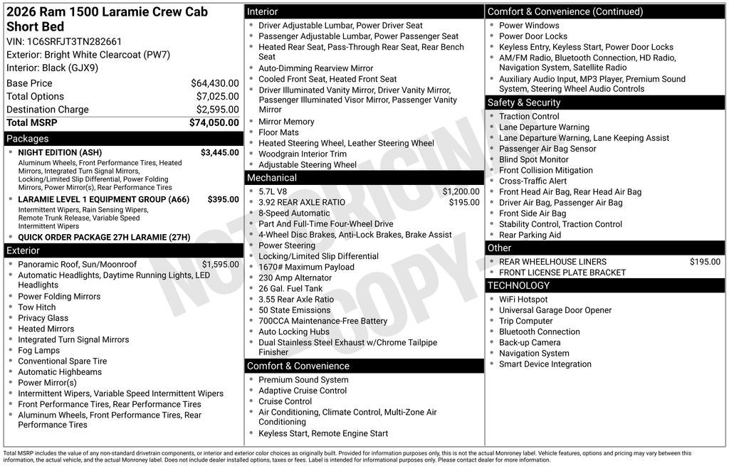 2026 RAM 1500 Laramie