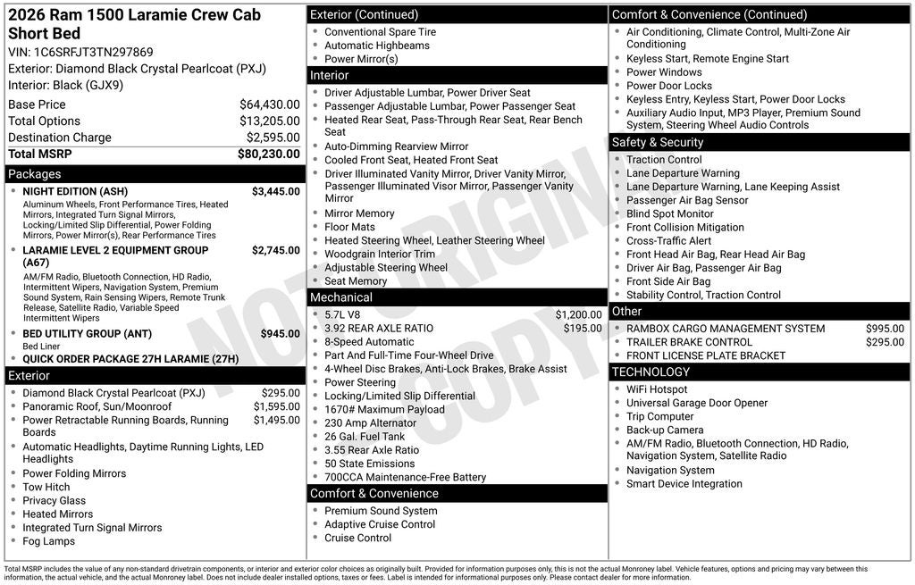 2026 RAM 1500 Laramie