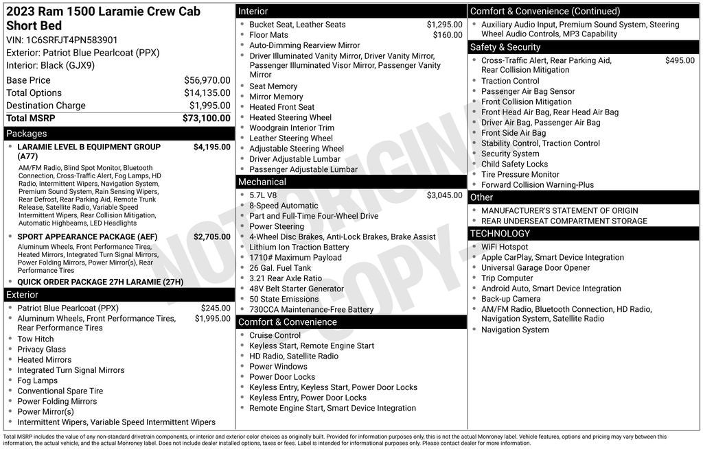 2023 RAM 1500 Laramie