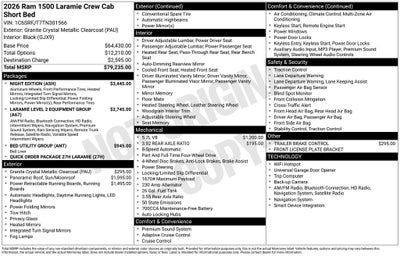 2026 RAM 1500 Laramie