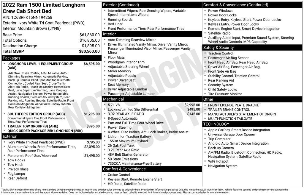 2022 RAM 1500 Laramie Longhorn