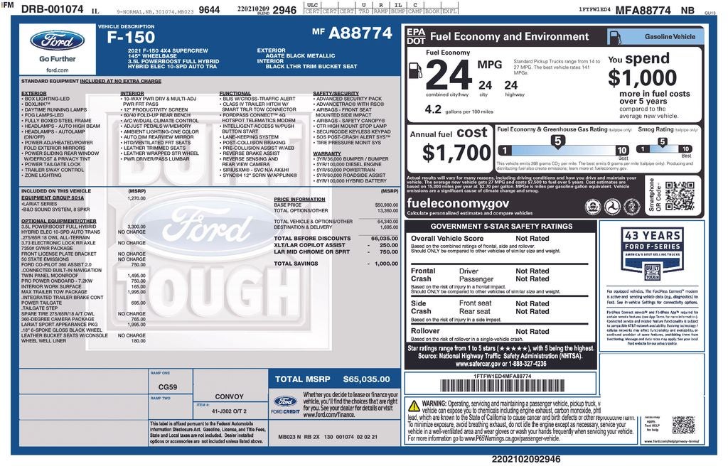2021 Ford F-150 Base