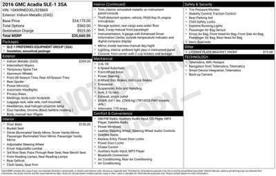 2016 GMC Acadia SLE-1