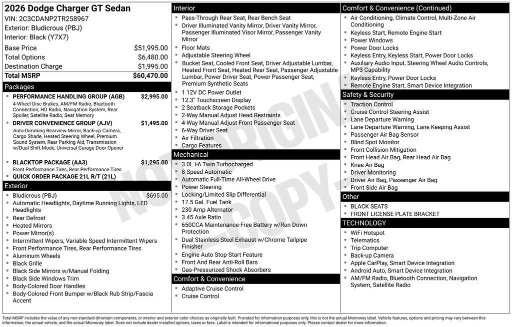 2026 Dodge Charger R/T