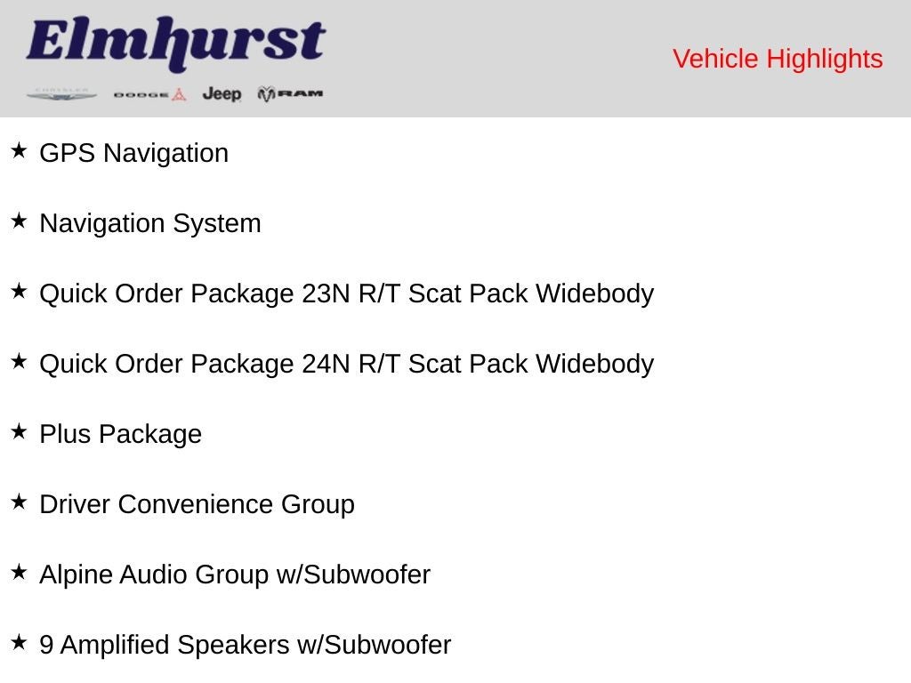 2021 Dodge Challenger R/T Scat Pack Widebody