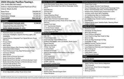 2024 Chrysler Pacifica Touring L
