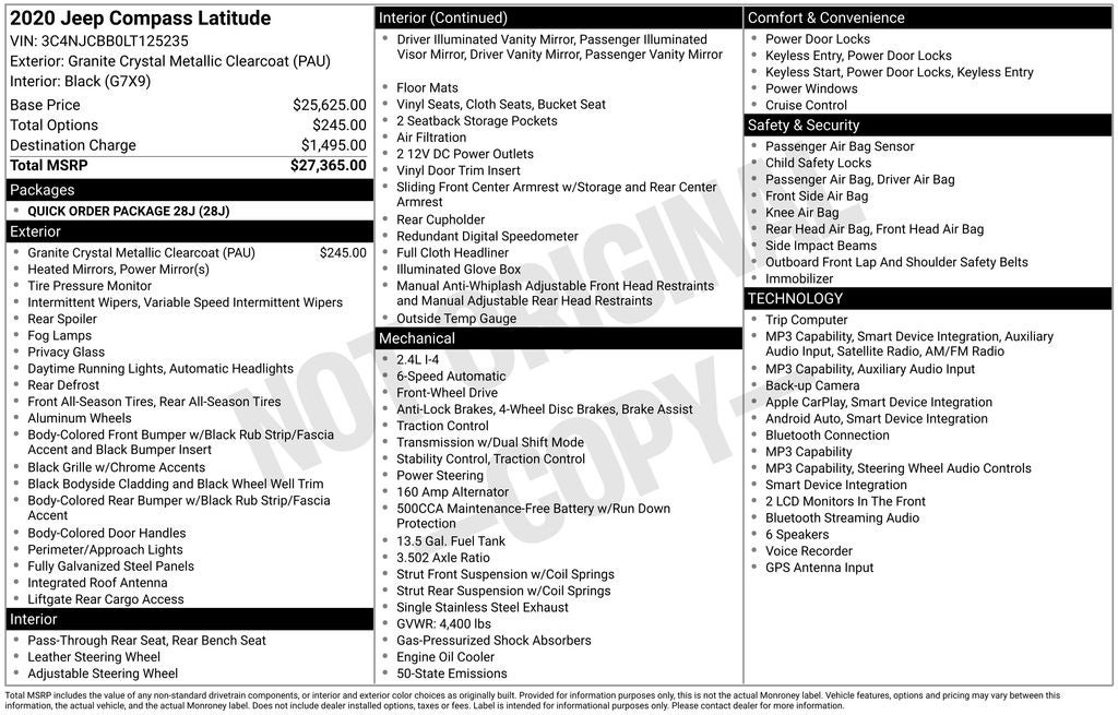 2020 Jeep Compass Latitude