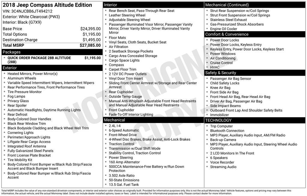 2018 Jeep Compass Altitude