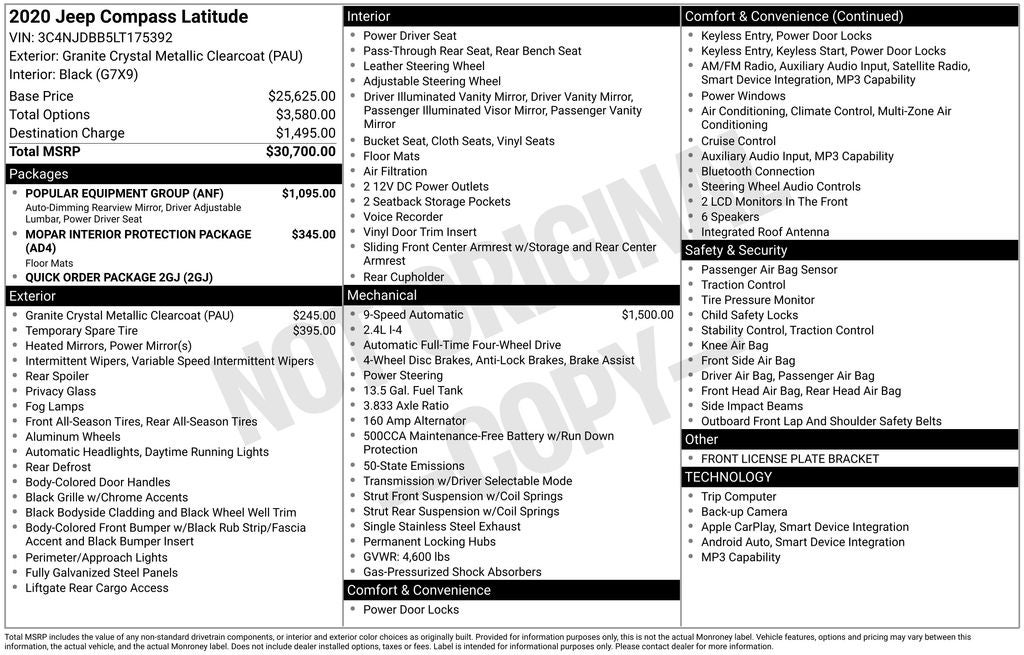 2020 Jeep Compass Latitude