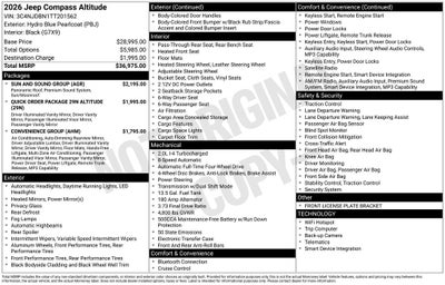 2026 Jeep Compass Latitude