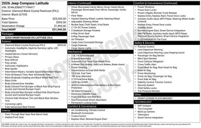 2026 Jeep Compass Latitude