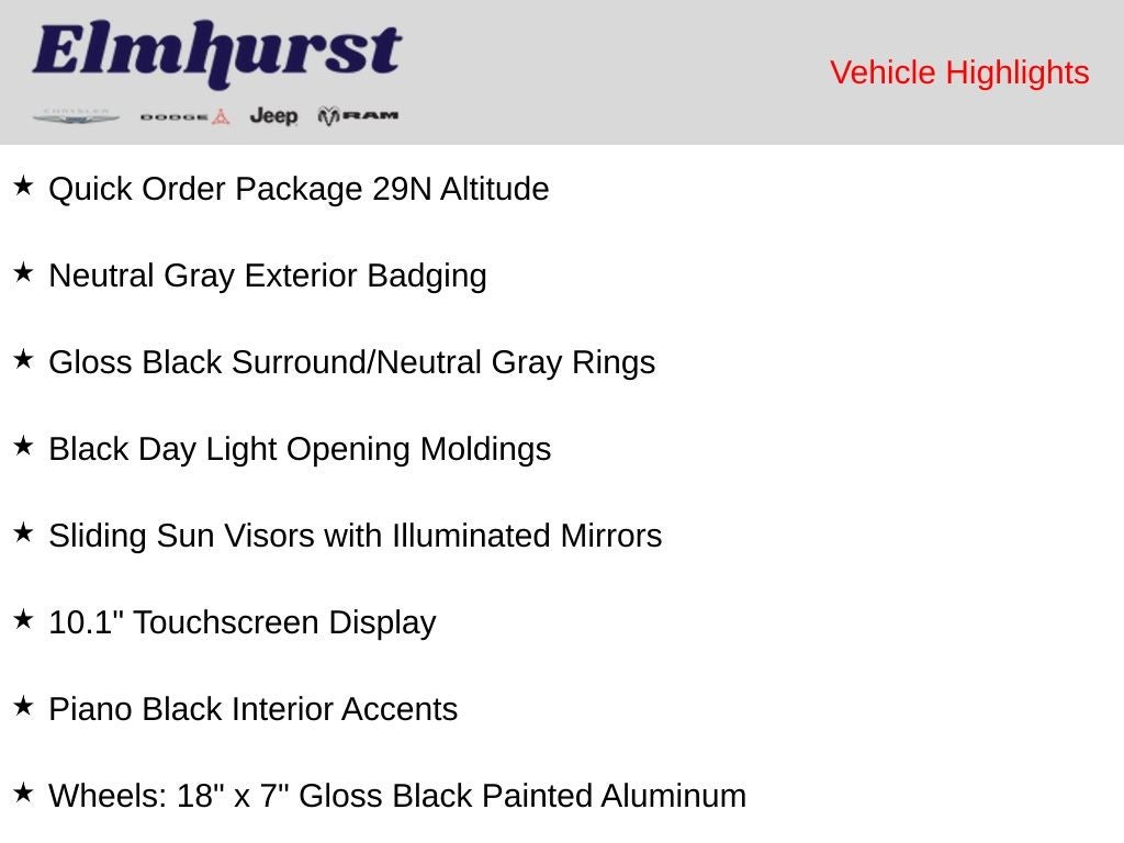 2026 Jeep Compass Latitude Altitude