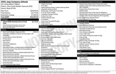 2026 Jeep Compass Latitude Altitude