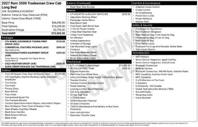 2027 RAM 3500 Tradesman