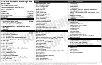 2024 RAM ProMaster 3500 Base 136 WB