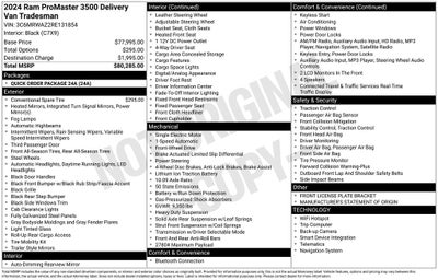 2024 RAM ProMaster 3500 EV Super High Roof 159 WB