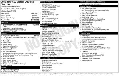 2026 RAM 1500 Express