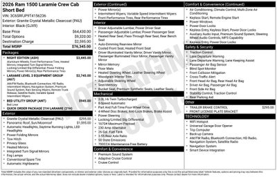 2026 RAM 1500 Laramie