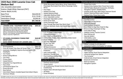 2025 RAM 2500 Laramie
